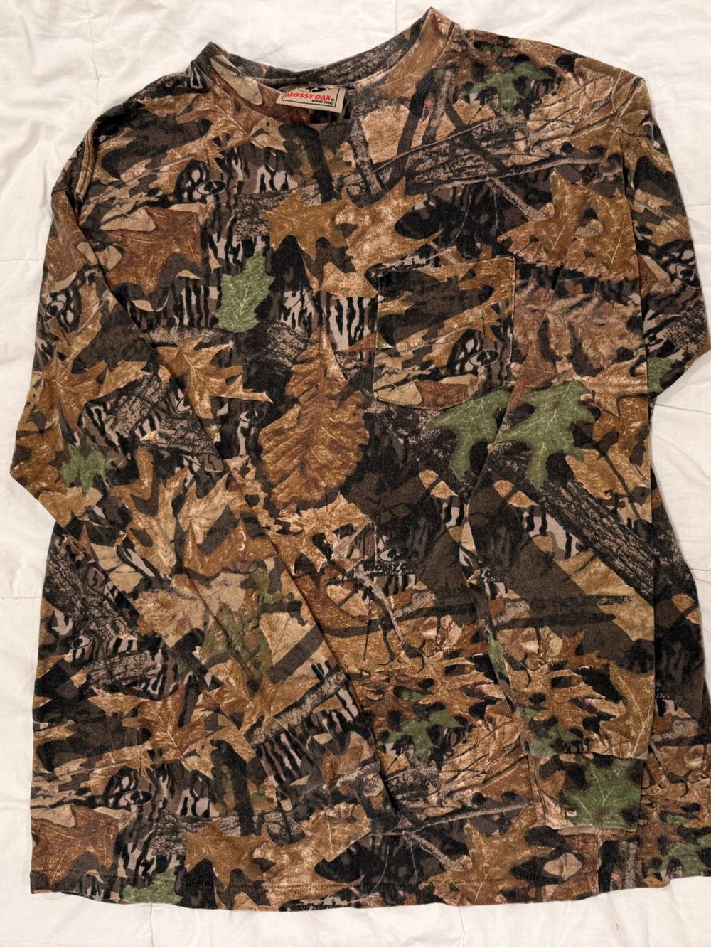 Men's Camouflage Long-Sleeve Shirt - Brown/Green